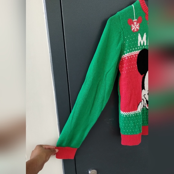 Disney's Mickey Mouse Boys Knit Christmas holiday Fun Sweater by Jumping Beans - Picture 6 of 9
